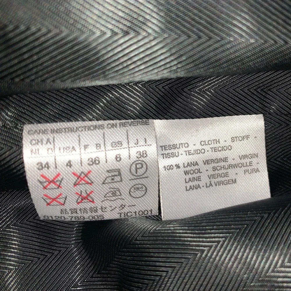 Sportmax Max Mara Womens  Morgana Wool Coat, Black 4 - Picture 8 of 8